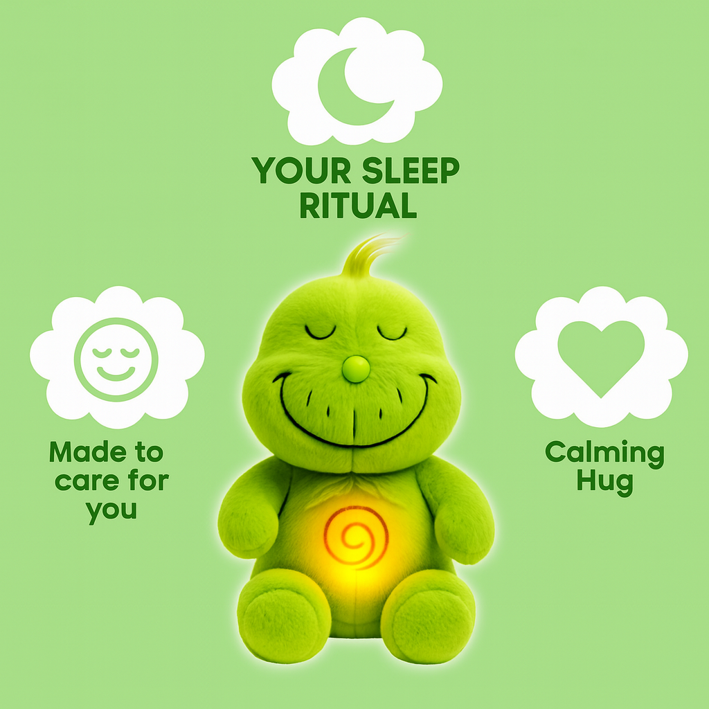 π Grinchy Breathing Plush β Calming Sleep Buddy