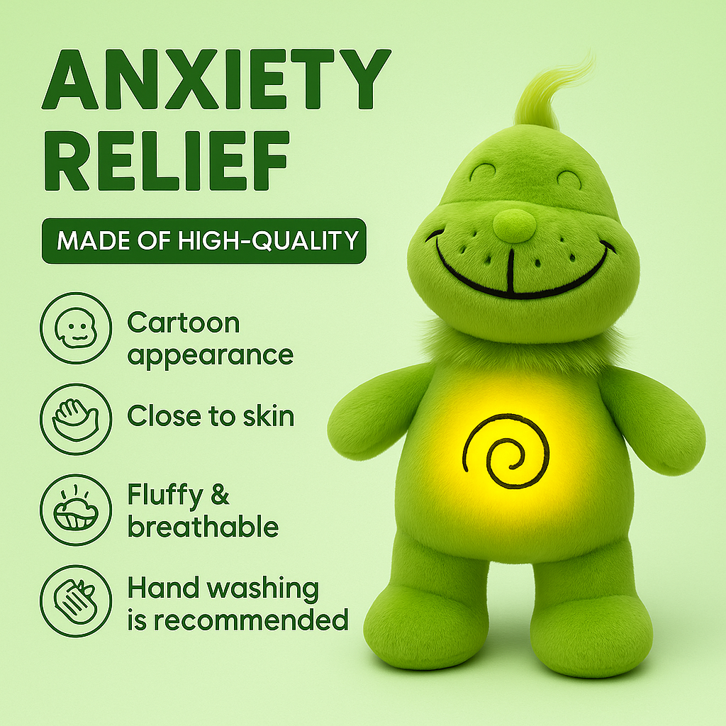 💚 Grinchy Breathing Plush – Calming Sleep Buddy