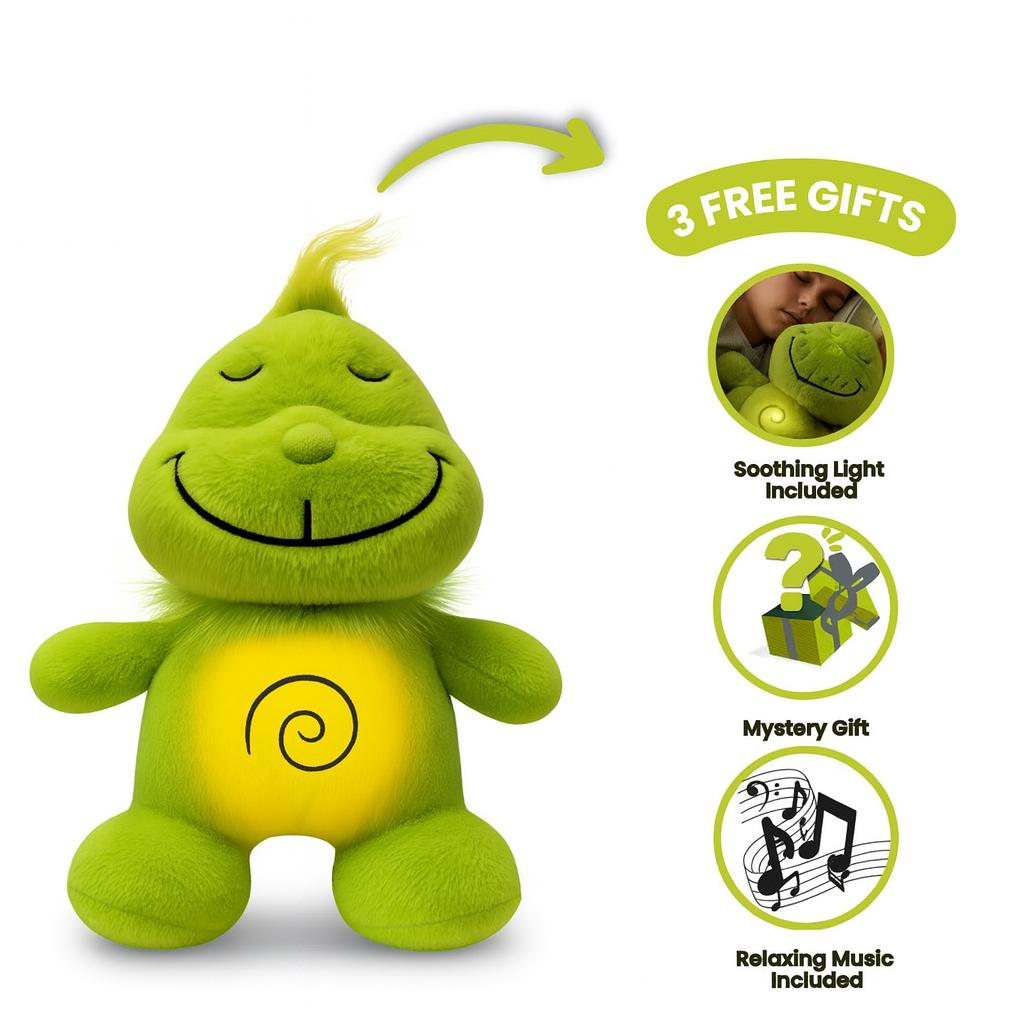 💚 Grinchy Breathing Plush – Calming Sleep Buddy
